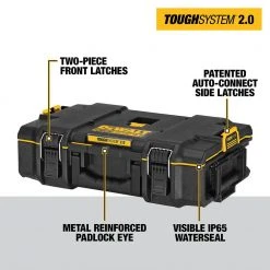 DEWALT TOUGHSYSTEM 2.0 Small Tool Box with Bonus 22 in. Medium Tool Box and 24 in. Mobile Tool Box (3-Piece Set) -Tool Storage Online Shop black dewalt modular tool storage systems dwst08165w00450 40 1000