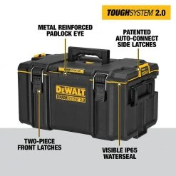 DEWALT TOUGHSYSTEM 2.0 Small Tool Box with Bonus 22 in. Medium Tool Box and 24 in. Mobile Tool Box (3-Piece Set) -Tool Storage Online Shop black dewalt modular tool storage systems dwst08165w00450 a0 1000