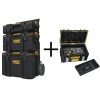 DEWALT TOUGHSYSTEM 2.0 Small Tool Box with Bonus Medium Tool Box, Mobile Tool Box and Mechanic Tool Set (226-Piece) w/ Tool Box 1 DEWALT TOUGHSYSTEM 2.0 Small Tool Box with Bonus Medium Tool Box, Mobile Tool Box and Mechanic Tool Set (226-Piece) w/ Tool Box -Tool Storage Online Shop black dewalt modular tool storage systems dwst08165w0506h 64 1000