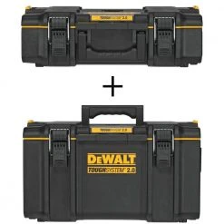DEWALT TOUGHSYSTEM 2.0 22 in. Small Tool Box with Bonus 22 in. Medium Tool Box