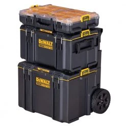 DEWALT TOUGHSYSTEM 2.0 24 in. Mobile Tool Box, 22 in. Large Tool Box and 10-Compartment Deep Small Parts Organizer -Tool Storage Online Shop black dewalt modular tool storage systems dwst08450w30040 1d 1000