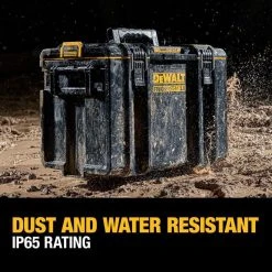 DEWALT ToughSystem 2.0 24 in. Tower Tool Box System (3-Piece Set) -Tool Storage Online Shop black dewalt modular tool storage systems dwst60437 4f 1000