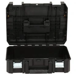 DEWALT TSTAK VI 17 in. Tool Box, TSTAK II Tool Box, TSTAK III Organizer and Trolley Storage System Combo Set (4 Components) -Tool Storage Online Shop black dewalt modular tool storage systems dwtstak08 d4 1000