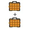 DEWALT 12-Compartment Small Parts Organizer Flip Bin (2-Pack) 1 DEWALT 12-Compartment Small Parts Organizer Flip Bin (2-Pack) -Tool Storage Online Shop black dewalt small parts organizers dwst14121w2pk 64 1000