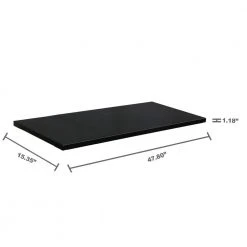 Husky 2-Pack Steel Shelf Set in Black (47 in. W x 15 in. D) for Ready-to-Assemble 48 in. Freestanding Garage Cabinet -Tool Storage Online Shop black husky garage cabinet accessories g4800ps us 40 1000