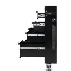 Husky 42 in. W x 18.1 in. D 8-Drawer Black Mobile Workbench Cabinet with Solid Wood Top -Tool Storage Online Shop black husky mobile workbenches h42mwc8blk 44 1000