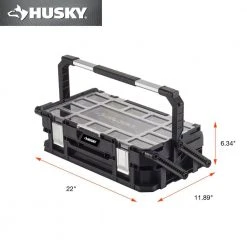 Husky 22 in. 22-Compartment Connect Cantilever Organizer for Small Parts Organizer -Tool Storage Online Shop black husky modular tool storage systems 230379 77 1000