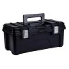 Husky 26 in. Black Plastic Portable Tool Box with Metal Latches