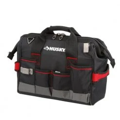 Husky 14 in. Large Mouth Tool Bag -Tool Storage Online Shop black husky tool bags 67125 02 1f 1000