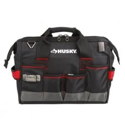 Husky 14 in. Large Mouth Tool Bag -Tool Storage Online Shop black husky tool bags 67125 02 4f 1000