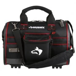 Husky 16 in. Large Mouth Tool Bag with Tool Wall -Tool Storage Online Shop black husky tool bags 67126 02 1f 1000