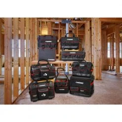 Husky 10 in. Electrician Tool Bag with Removable Tool Wall -Tool Storage Online Shop black husky tool bags 67128 02 31 1000
