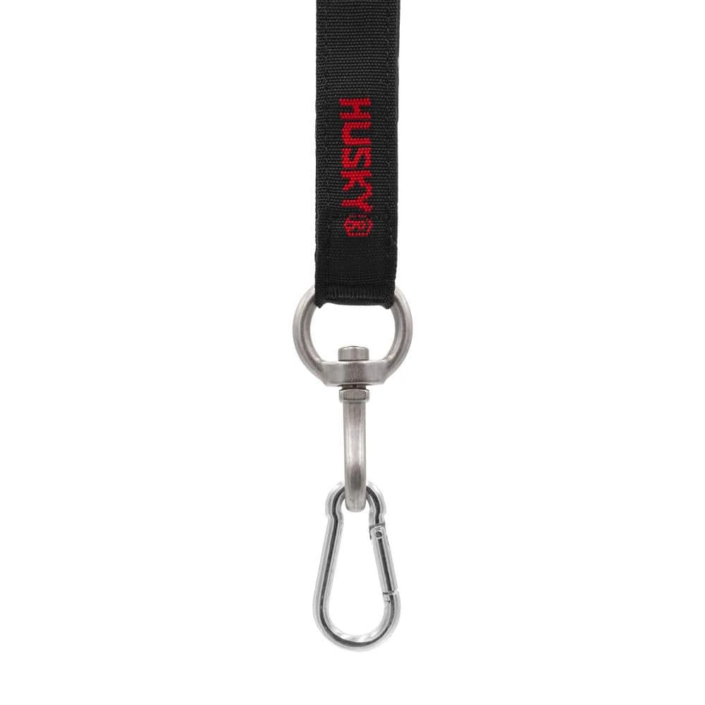 Husky 18 in. Heavy Duty Hanging Quick-Release Hooks with Carabiner Strap 3 Husky 18 in. Heavy Duty Hanging Quick-Release Hooks with Carabiner Strap