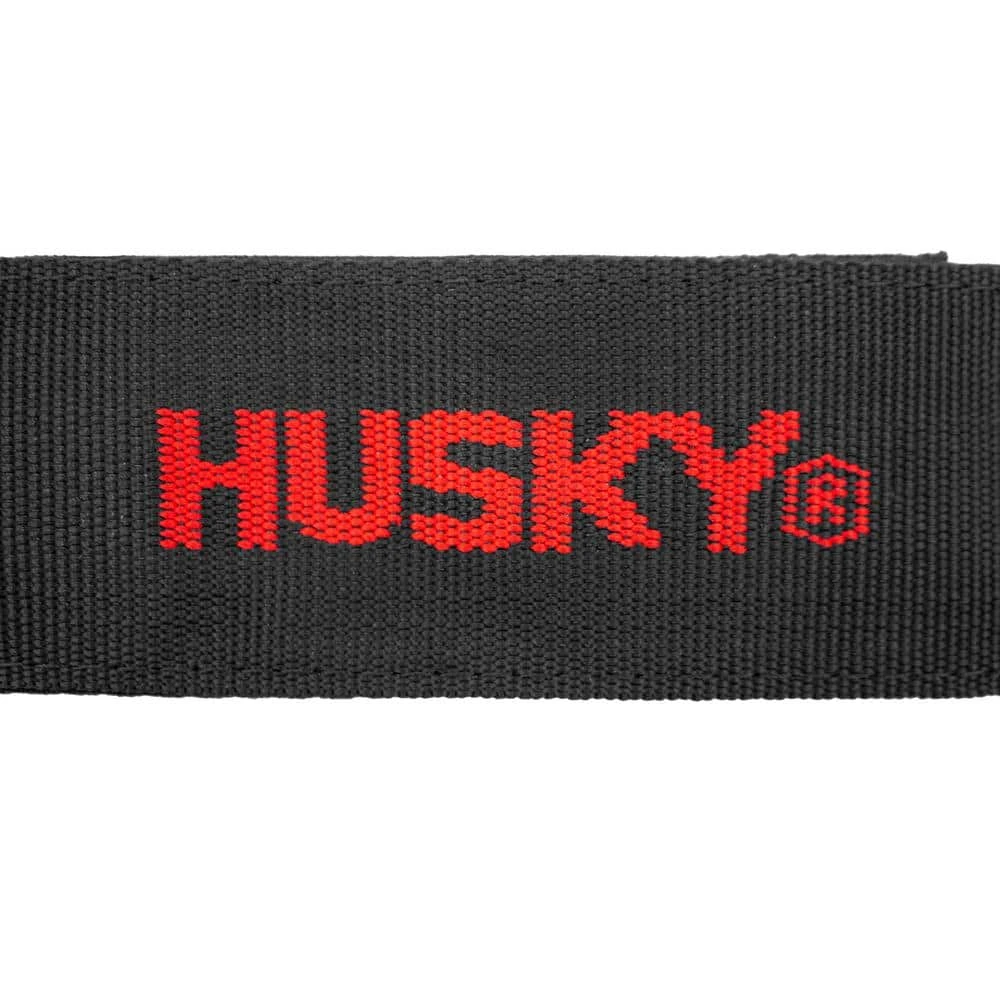 Husky 18 in. Heavy-Duty Hanging Carabiner Strap Zinc-Plated Steel with Quick-Release Hook and Loop Fastening in Black (2-Pack) 11 Husky 18 in. Heavy-Duty Hanging Carabiner Strap Zinc-Plated Steel with Quick-Release Hook and Loop Fastening in Black (2-Pack) - Image 9