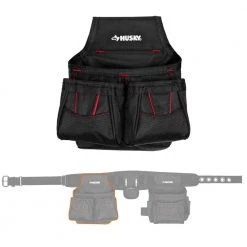 Husky 2-Bag 10-Pocket Black Contractor's Work Tool Belt -Tool Storage Online Shop black husky tool belts hd858759 th 4f 1000