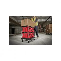 Milwaukee PACKOUT Dolly 24 in. x 18 in. Black Multi-Purpose Utility Cart -Tool Storage Online Shop black milwaukee modular tool storage systems 48 22 8410 1f 1000