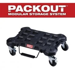 Milwaukee PACKOUT Dolly 24 in. x 18 in. Black Multi-Purpose Utility Cart -Tool Storage Online Shop black milwaukee modular tool storage systems 48 22 8410 40 1000