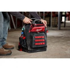 Milwaukee 15 in. Ultimate Jobsite Backpack with Screwdriver Set and FASTBACK Utility Knifes (10-Piece) -Tool Storage Online Shop black milwaukee tool bags 48 22 8201 48 22 1503 48 22 2718 fa 1000