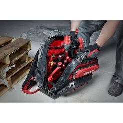 Milwaukee 15 in. Ultimate Jobsite Backpack with FASTBACK Stainless Steel Spring Assisted Folding Knife (2-Piece) 21 Milwaukee 15 in. Ultimate Jobsite Backpack with FASTBACK Stainless Steel Spring Assisted Folding Knife (2-Piece) -Tool Storage Online Shop black milwaukee tool bags 48 22 8201 48 22 1530 4f 1000