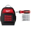 Milwaukee 15 in. Ultimate Jobsite Backpack with 9-in-1 Square Drive Ratcheting Multi-Bit Screwdriver -Tool Storage Online Shop black milwaukee tool bags 48 22 8201 48 22 2322 64 1000