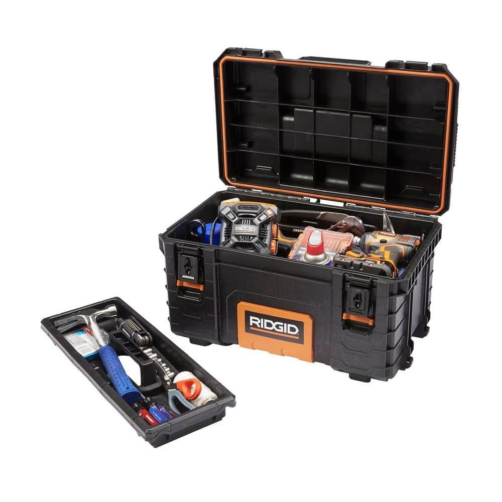 RIDGID 22 in. Pro Tool Box, Black 9 RIDGID 22 in. Pro Tool Box, Black - Image 7