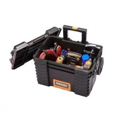 RIDGID 22 in. Pro Gear Cart Tool Box in Black -Tool Storage Online Shop black ridgid modular tool storage systems 221734 4f 1000