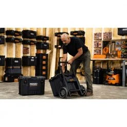 RIDGID 2.0 Pro Gear System 25 in. All Terrain Rolling Tool Cart -Tool Storage Online Shop black ridgid modular tool storage systems 254065 31 1000