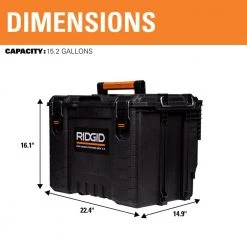 RIDGID 2.0 Pro Gear System 25 in. All Terrain Rolling Tool Cart -Tool Storage Online Shop black ridgid modular tool storage systems 254065 40 1000