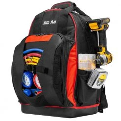 XtremepowerUS 20 in. 38-Pockets Heavy-Duty Padded Wide Mouth Jobsite Backpack Tool Bag -Tool Storage Online Shop black xtremepowerus tool bags 90703 h1 c3 1000
