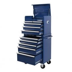 Husky 27 in. 10-Drawer Blue Tool Chest Combo -Tool Storage Online Shop blue husky tool chest combos h27ch5tr5blu 1d 1000
