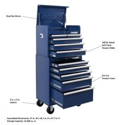 Husky 27 in. 10-Drawer Blue Tool Chest Combo -Tool Storage Online Shop blue husky tool chest combos h27ch5tr5blu 44 1000