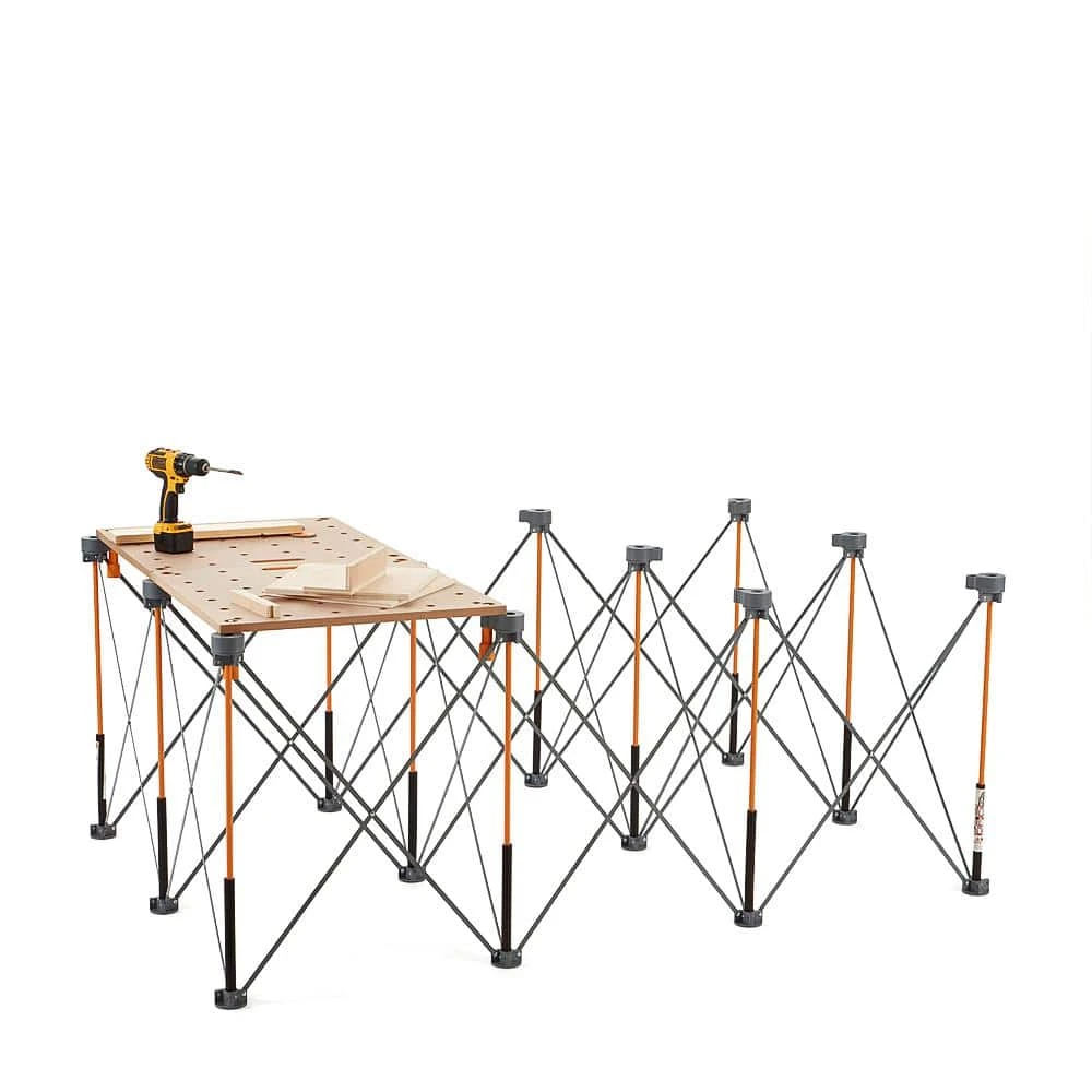 BORA 30 in. x 48 in. x 72 in. Steel Centipede Work Support Sawhorse with Accessories 6 BORA 30 in. x 48 in. x 72 in. Steel Centipede Work Support Sawhorse with Accessories - Image 4