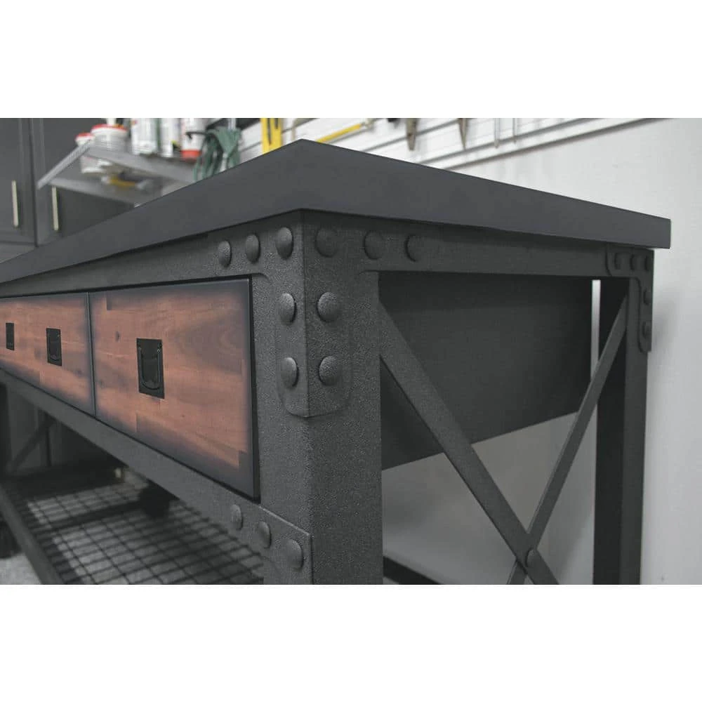 Duramax Building Products 72 in. x 24 in. 3-Drawers Rolling Industrial Workbench and Wood Top 12 Duramax Building Products 72 in. x 24 in. 3-Drawers Rolling Industrial Workbench and Wood Top - Image 10