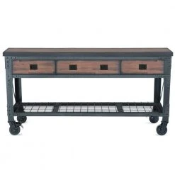 Duramax Building Products 72 in. x 24 in. 3-Drawers Rolling Industrial Workbench and Wood Top 25 Duramax Building Products 72 in. x 24 in. 3-Drawers Rolling Industrial Workbench and Wood Top -Tool Storage Online Shop brown grey duramax building products mobile workbenches 68001 4f 1000