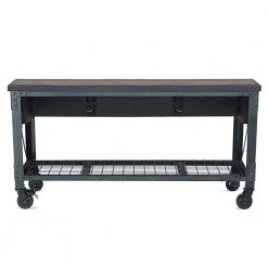 Duramax Building Products 72 in. x 24 in. 3-Drawers Rolling Industrial Workbench and Wood Top 23 Duramax Building Products 72 in. x 24 in. 3-Drawers Rolling Industrial Workbench and Wood Top -Tool Storage Online Shop brown grey duramax building products mobile workbenches 68001 77 1000
