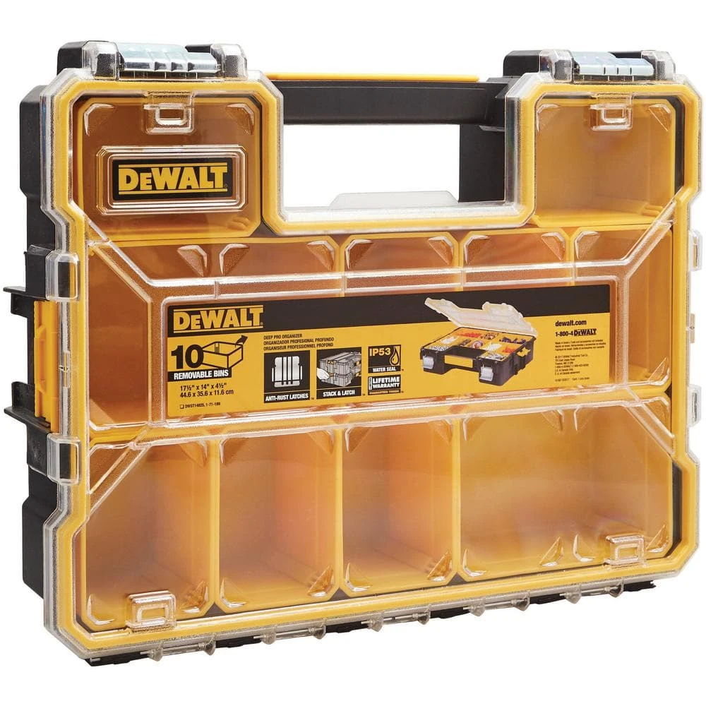 DEWALT 10-Compartment Deep Pro Small Parts Organizer 16 DEWALT 10-Compartment Deep Pro Small Parts Organizer - Image 14