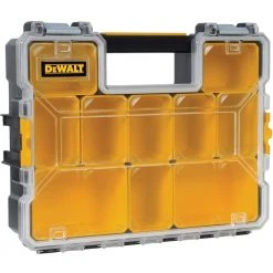 DEWALT 10-Compartment Deep Pro Small Parts Organizer 26 DEWALT 10-Compartment Deep Pro Small Parts Organizer -Tool Storage Online Shop clear black dewalt small parts organizers dwst14825 44 1000