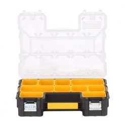 DEWALT 10-Compartment Deep Pro Small Parts Organizer 24 DEWALT 10-Compartment Deep Pro Small Parts Organizer -Tool Storage Online Shop clear black dewalt small parts organizers dwst14825 4f 1000