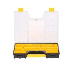 Stanley 25-Compartment Shallow Pro Small Parts Organizer -Tool Storage Online Shop clear yellow stanley small parts organizers 014725r 1d 1000