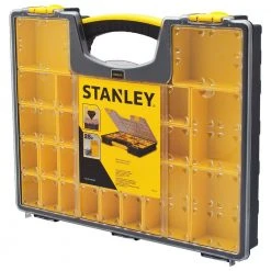 Stanley 25-Compartment Shallow Pro Small Parts Organizer -Tool Storage Online Shop clear yellow stanley small parts organizers 014725r 66 1000
