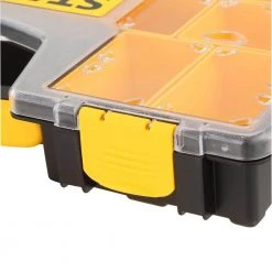 Stanley 25-Compartment Shallow Pro Small Parts Organizer -Tool Storage Online Shop clear yellow stanley small parts organizers 014725r a0 1000