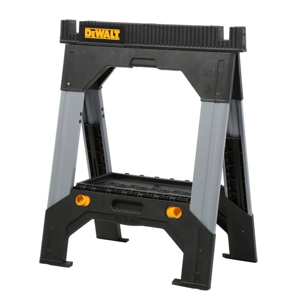 DEWALT 33 in. Folding Sawhorse with Adjustable Metal Legs 3 DEWALT 33 in. Folding Sawhorse with Adjustable Metal Legs