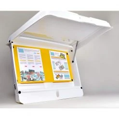 DOC-BOX 21 in. x 27 in. x 4 in. Outdoor/Indoor Standard Posting Permit Box Unit -Tool Storage Online Shop doc box jobsite boxes 10102 44 1000
