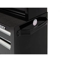 Husky 26.5 in. W x 18 in. D Standard Duty 4-Drawer Rolling Tool Cabinet in Gloss Black 19 Husky 26.5 in. W x 18 in. D Standard Duty 4-Drawer Rolling Tool Cabinet in Gloss Black -Tool Storage Online Shop gloss black husky tool cabinets hkst98066bk 4f 1000