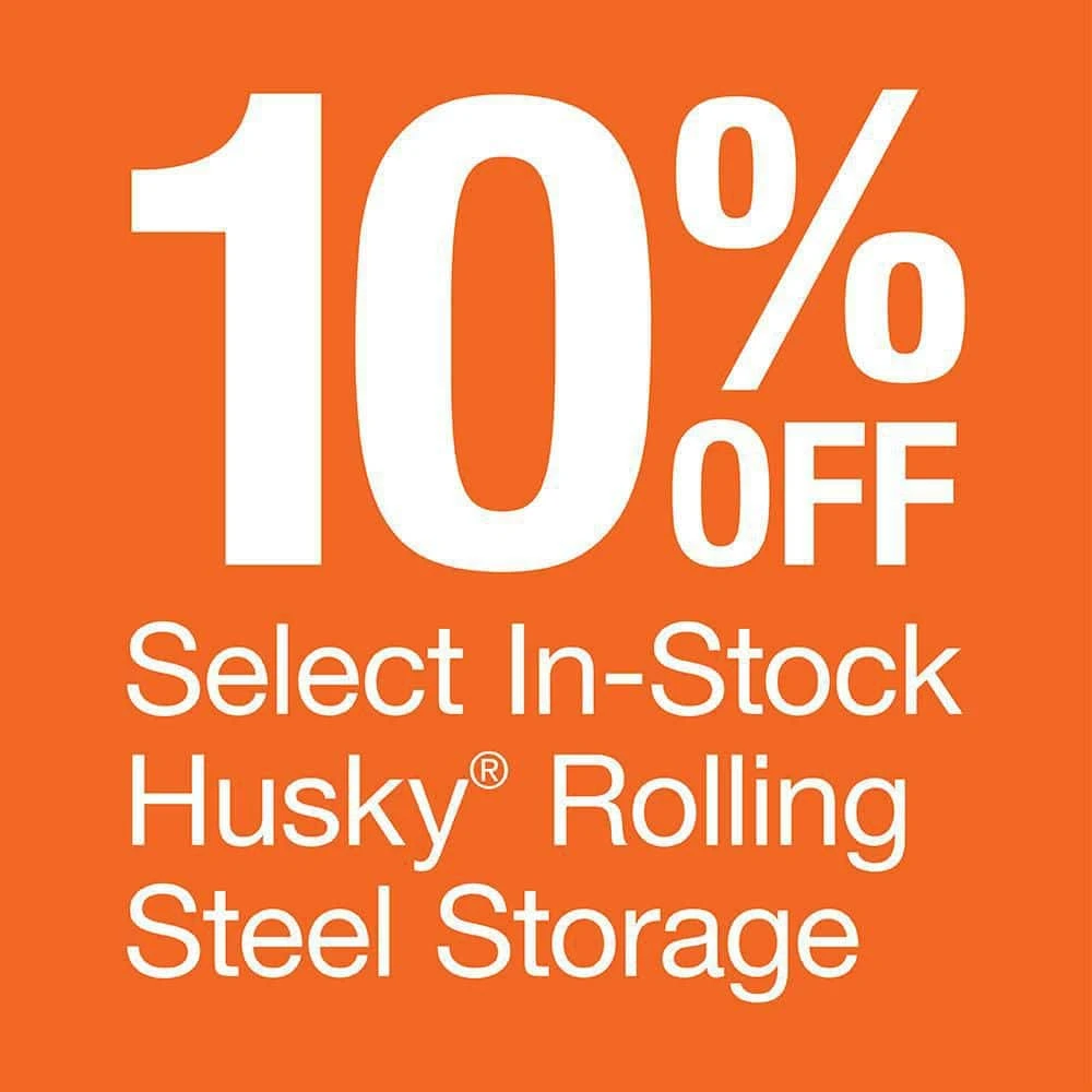 Husky 26.5 in. W x 18 in. D Standard Duty 4-Drawer Rolling Tool Cabinet in Gloss Black 4 Husky 26.5 in. W x 18 in. D Standard Duty 4-Drawer Rolling Tool Cabinet in Gloss Black - Image 2