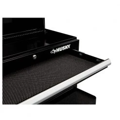 Husky 26 in. W x 12 in. D Standard Duty 4-Drawer Top Tool Chest in Gloss Black 26 Husky 26 in. W x 12 in. D Standard Duty 4-Drawer Top Tool Chest in Gloss Black -Tool Storage Online Shop gloss black husky top tool chests hkst98065bk 1f 1000