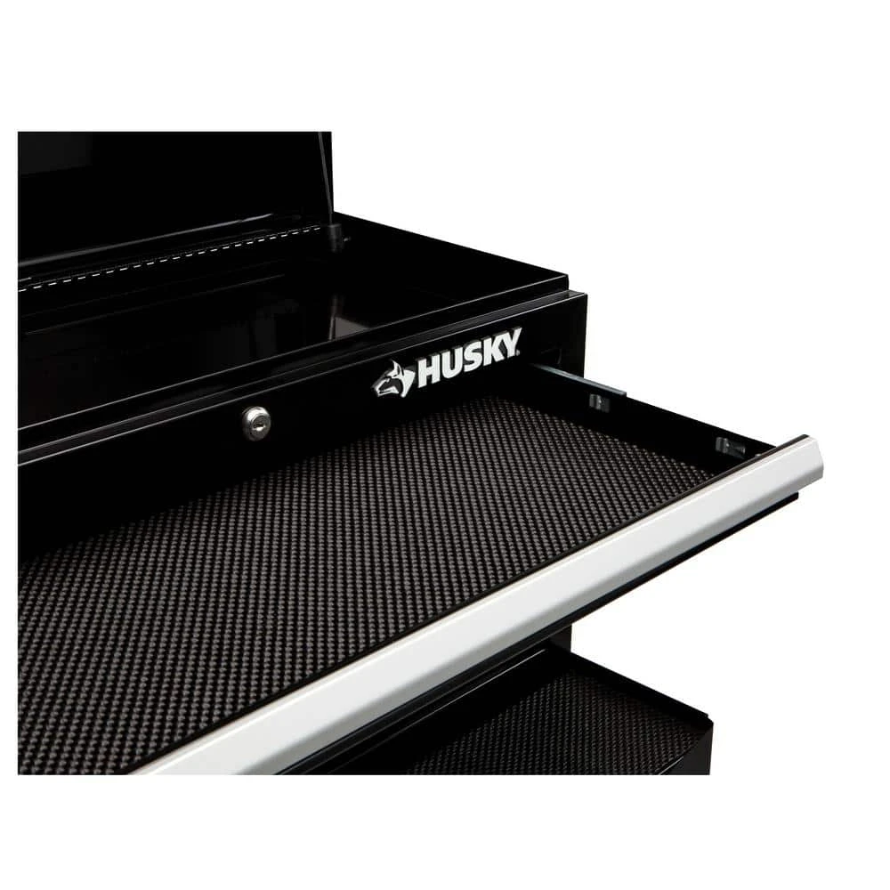 Husky 26 in. W x 12 in. D Standard Duty 4-Drawer Top Tool Chest in Gloss Black 12 Husky 26 in. W x 12 in. D Standard Duty 4-Drawer Top Tool Chest in Gloss Black - Image 10