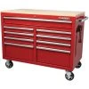 Husky 46 in. W x 24.5 in. D 9-Drawer Gloss Red Deep Tool Chest Mobile Workbench with Hardwood Top -Tool Storage Online Shop gloss red husky mobile workbenches h46mwc9rv2 c 64 1000