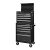 Husky 27 in. W x 18 in. D Standard Duty 11-Drawer Tool Chest and Top Tool Cabinet Combo in Black 2 Husky 27 in. W x 18 in. D Standard Duty 11-Drawer Tool Chest and Top Tool Cabinet Combo in Black -Tool Storage Online Shop gloss tool chest combos uact h 270111bk 64 1000