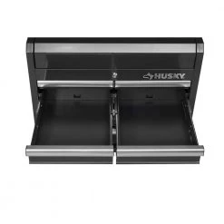 Husky 27 in. W x 18 in. D Standard Duty 11-Drawer Tool Chest and Top Tool Cabinet Combo in Black -Tool Storage Online Shop gloss tool chest combos uact h 270111bk 77 1000